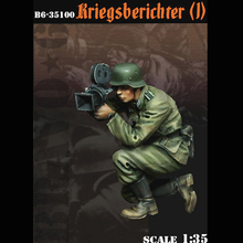 1/35 Kriegsberichter (1) Resin kit soldiers GK Military subject matter of WWII Scene combination Uncoated No colour 2024 - buy cheap