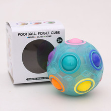 Peculiar Toys Alpinia Decompression Magic Power Rainbow The Ball Originality Promotion Gift Mini- Football Noctilucent Color 2024 - buy cheap