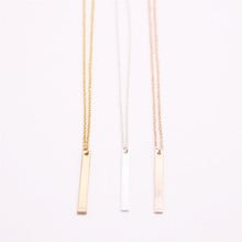 Smooth Long Stick Pendant Geometric Necklace Suitable for Women And Men 2024 - buy cheap