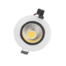 led downlight cob dimmable 3W 5W 7W White shell AC 220V 110V spotlight ceiling lamp Warm /Cool White Free Shipping 2024 - buy cheap