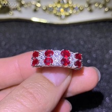 Ruby ring Free shipping ruby 925 sterling silver Fine handworked jewelry Finger rings 2024 - buy cheap