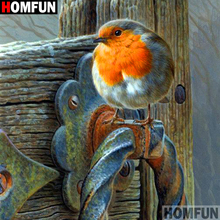 HOMFUN-pintura de diamante 5D DIY "pájaro Animal", cuadrados o redondos de imitación bordado de diamantes, estilo punto de cruz 3D, decoración del hogar, A19226 2024 - compra barato