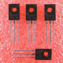 100pcs/lot  BD437  45V 4A  NPN TO-126 NEW 2024 - buy cheap