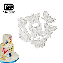 Meibum Butterfly Sugar Craft Silicone Fondant Cake Mold Chocolate Candy Mould Wedding Party Cupcake Topper Pastry Decorate Tools 2024 - buy cheap