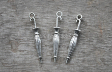 25pcs--Umbrella Charms, Antique Tibetan silver 3D Umbrella Charm Pendant 35x6mm 2024 - buy cheap