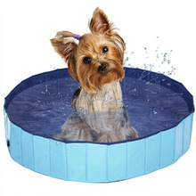 Складной бассейн для собак, прочная портативная ванна для собак, пластиковый бассейн для собак, ванночка для домашних животных, товары для уборки кошек, бассейн для домашних животных 2024 - купить недорого