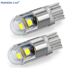 MODERN CAR 1pcs T10 W5W 194 3030 3SMD Clearance Lamp Bulb Interior Lights Car Styling Universal 6000K White LED Car Light Bulbs 2024 - buy cheap