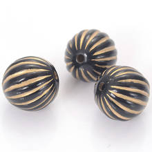 Wholesale 16mm Striped Round Acrylic Antique Style Design Beads For Women Diy Bracelet Bangle Jewelry Making Accessories 2024 - buy cheap