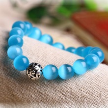 Nature Stone Opal Rope Handmade Lucky Beads Bracelets Mens Beaded Bracelets Jewelry 2024 - buy cheap