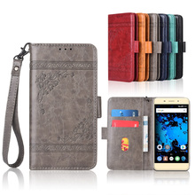 Newest Wallet case for Highscreen Power Rage Evo Flip case with Strap,100% special PU leather embossing flower book cover case 2024 - buy cheap