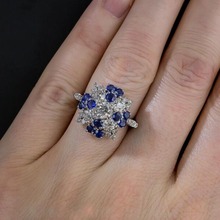 Блестящее кольцо с кристаллами, кольцо принцессы с драгоценным камнем, модное простое стильное обручальное ювелирное изделие, подарки для женщин и девушек 2024 - купить недорого