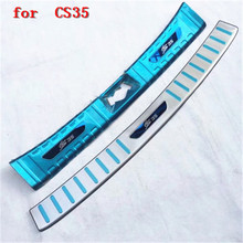 Stainless Steel car Internal External Rear Bumper Protector Sill Trunk Tread Plate Trim for Changan CS35 2017 Car styling 2024 - buy cheap