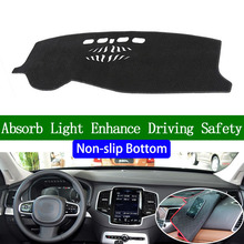 For volvo XC90 2015 2016 2017 2018 2019 Non-slip Bottom Dashboard Cover Car Decals Car Stickers Interior Car Accessories 2024 - buy cheap