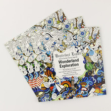 Libro para colorear con bonitas flores de exploración de las maravillas para niños y adultos, libro de grafitis, 24 páginas 2024 - compra barato