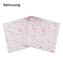 [Chuloong] guardanapo de papel pequeno rosa, decoração festiva e para festa em tecido de 33cm * 33cm, 1 pacote (20 unidades) 2024 - compre barato