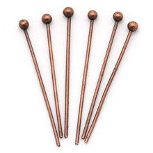 Doreen Box Lovely Head Pins Antique Copper 21mm long,0.5mm(24 gauge),1000PCs (B24939) 2024 - buy cheap