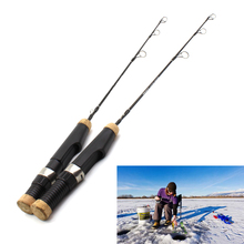 2 PCS 60cm Winter fishing rod Ice Fishing Rods carbon material Travel ferry Fishing Tackle Sturdy pole Free shipping 2024 - buy cheap