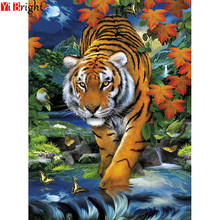 Diamond Embroidery Tiger 5D Diy Diamond Painting Full Square Diamond Mosaic Embroidery Animal Home Decoration Painting  XY1 2024 - buy cheap