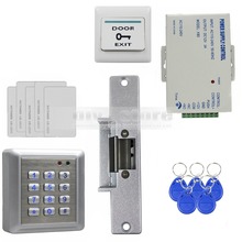 DIYSECUR Waterproof RFID Reader Access Control Full Kit Set + Electric Strike Door Lock + Power Supply Brand New 2024 - buy cheap