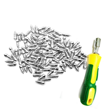 100pcs/lot Stud Screw 15mm Anti-Slip Screw Stud Wheel Tyre Snow Tire Spikes Trim with Install Sleeve Tool for Auto Car SUV ATV 2024 - buy cheap