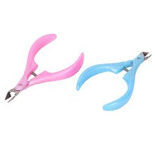 Tesoura cortadora de cutículas 1 peça, rosa, azul, manicure, cutícula, ferramenta, cortador 2024 - compre barato