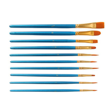 Aquarela escova 10 pérola azul lã de náilon aquarela óleo caneta conjunto estudante pintura escritório material escolar papelaria 2024 - compre barato