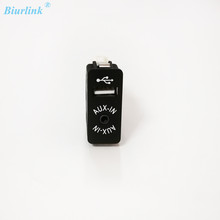 Biurlink USB+AUX IN SWITCH ADAPTER PLUG For BMW E81 E87 E88 E90 E91 E92 E93 E60 2024 - buy cheap
