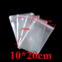 100pcs/lot 10*20cm (3.94*7.87inches) Clear OPP Self Adhesive Bags Seal Transparent Jewelry Packaging Bags Y1144 2024 - buy cheap