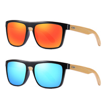 Classic Outdoor Shade Colorful Mirror Bamboo Polarized Sunglasses Custom Made Myopia Minus Prescription Polarized Lens -1 To -6 2024 - buy cheap