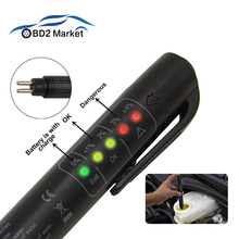 OBD2 тестер тормозной жидкости Авто 5 светодиодный автомобильный диагностический инструмент для автомобиля DOT3/DOT4/DOT5 тормозной жидкости 2024 - купить недорого