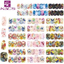 KADS 12 sheets/set Butterfly Design Printing Nail Sticker Water Transfer DIY Decals Nail art Stickers for nails accessories tips 2024 - buy cheap