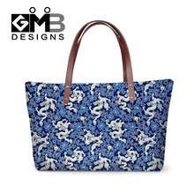 Chinese Style Women Handbags Blue and white 3D Print Satchel Bag Dragon Shoulder Bag Ladies Large Casual Tote Bag Bolsa Feminina 2024 - buy cheap