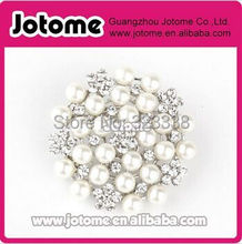 100pcs/lot 26mm Classical Pearl Flower Bridal Bouquet Brooch Pin for Wedding Invitation Cards 2024 - buy cheap