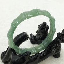 A-07 ajustável do Vintage 100% verde Natural Aventurine Jade Gems Bracelet Bangle a 5.19 2024 - compre barato
