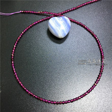 2/3 MM 1 Strand/Pack 100% Naturais Granada Roxo Seção Solta Pérola Vertentes Jóias Contas Pedra Redonda 2024 - compre barato