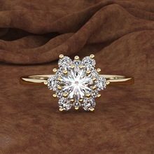 Женские обручальные кольца Tisonliz, обручальные кольца из розового золота с кристаллами и стразами, ювелирные изделия для девочек 2024 - купить недорого