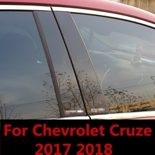 Embellecedor de ventana de coche para Chevrolet Cruze 2017 2018 BC, columna de lentejuelas, Stirps, cubierta, pegatinas, decoración Exterior, accesorios para automóviles 2024 - compra barato