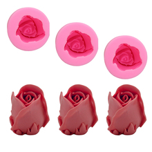 1Pc 3D Rose Flower Shaped Silicone Soap Mold DIY Fondant Confeitaria Chocolate Mould Cake Decorating Tools Baking Pastry Tools 2024 - buy cheap