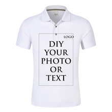 Men Polo Shirt Customized Printed Photo/Logo Design Your Own Tees Men's Unisex Summer Short Sleeve Golf Tennis Polos Size XXXL 2024 - buy cheap