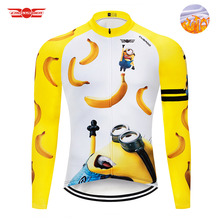 Crossrider Winter Cycling Jersey Funny Long Cycling Clothing Mens Thermal Fleece MTB Bike Clothing Bicycle Clothes Ropa Ciclismo 2024 - buy cheap