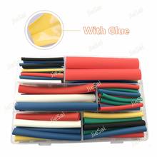 102 Pcs Heat Shrinkable Tube Tubing 6 Size 6 Colour 3/1 3:1 With Glue Insulation Wrap Sleeving Dual Wall Tube Car Cable 2024 - buy cheap