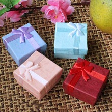 1Pcs Small Bowknot Gift Boxes Package Makeup Organizer Necklace Earrings Ring Box 4X4X3cm Jewelry Box Paper Jewelry Gift Box 2024 - buy cheap