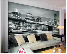 Custom wallpaper for walls 3d, NEW YORK city,bridge,photo Wall Mural for bedroom sofa background home decoration papel de parede 2024 - buy cheap