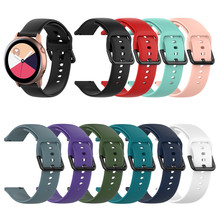 Silicone unisex pulseira smartwatch para samsung galaxy relógio ativo r500 substituição pulseira de pulso para samsung galaxy relógio 2024 - compre barato