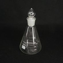 500ml Lab Borosilicate Glass Erlenmeyer Conical Flask with Ground-in Stopper 2024 - buy cheap