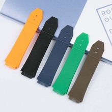 Men's rubber strap waterproof silicone multi-color convex 19mmx 25mm strap for HUBLOT silicone ladies strap accessories 2024 - buy cheap