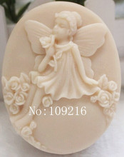 wholesale!!1pcs Rose Girl (zx58) Silicone Handmade Soap Mold Crafts DIY Mould 2024 - buy cheap