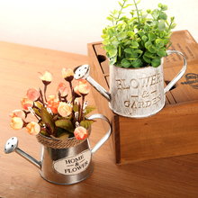 1pc Vintage Bucket Flower Pot Planter Succulent Plant Flowerpot Home Garden Decor 2024 - buy cheap
