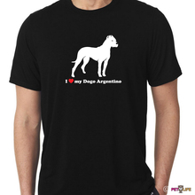 Camiseta 2019 de algodón con estampado "I Love My Dogo Argentina", ropa para Parte Superior Femenina, 100% 2024 - compra barato