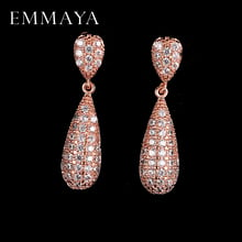 EMMAYA Austrian Crystal CZ Long Dangle Drop Earrings for Women Bridal Jewelry New 2017 2024 - buy cheap